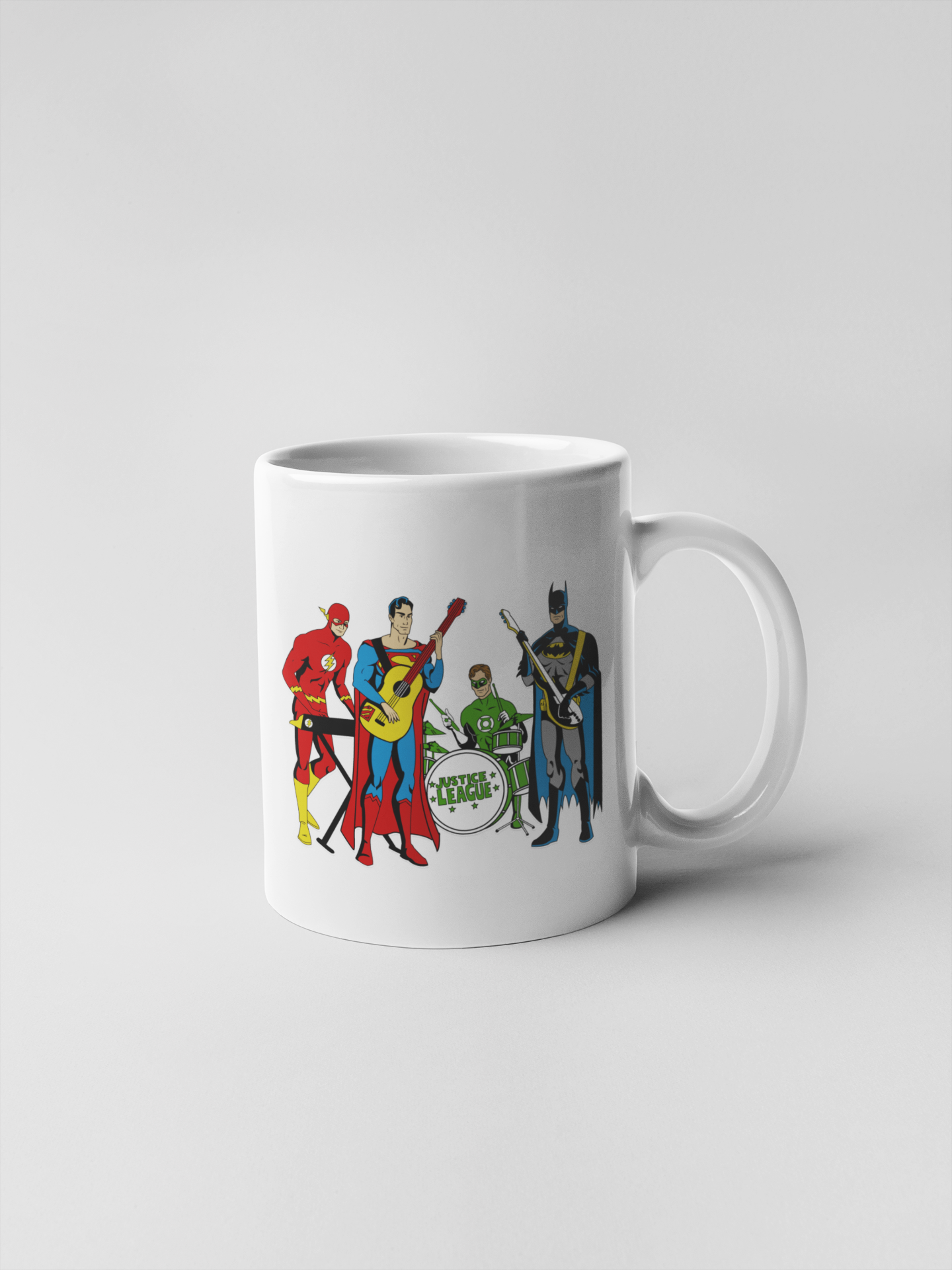 Justice League Rock Band Ceramic Coffee Mugs