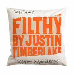 Justin Timberlake Filthy Cover Cushion Case / Pillow Case