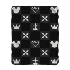 Kingdom Hearts Symbols Pattern Blanket