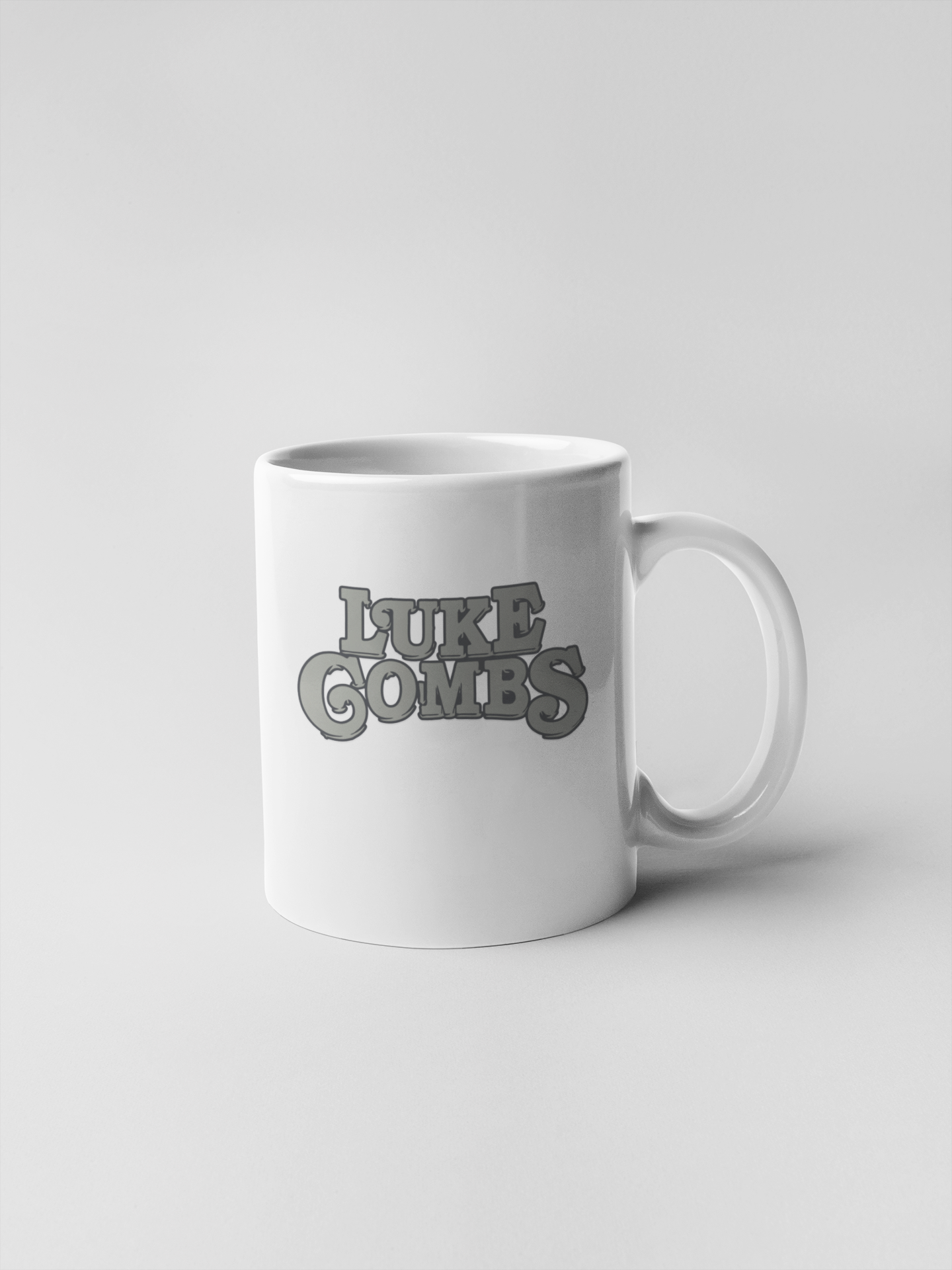 Luke Combs Logo Ceramic Coffee Mugs