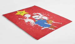 Mario Brosh Paint Splatter Blanket