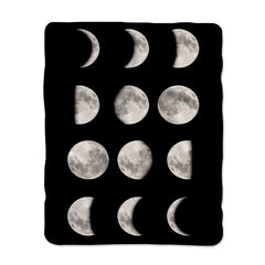 Moon and Moon Phase Blanket