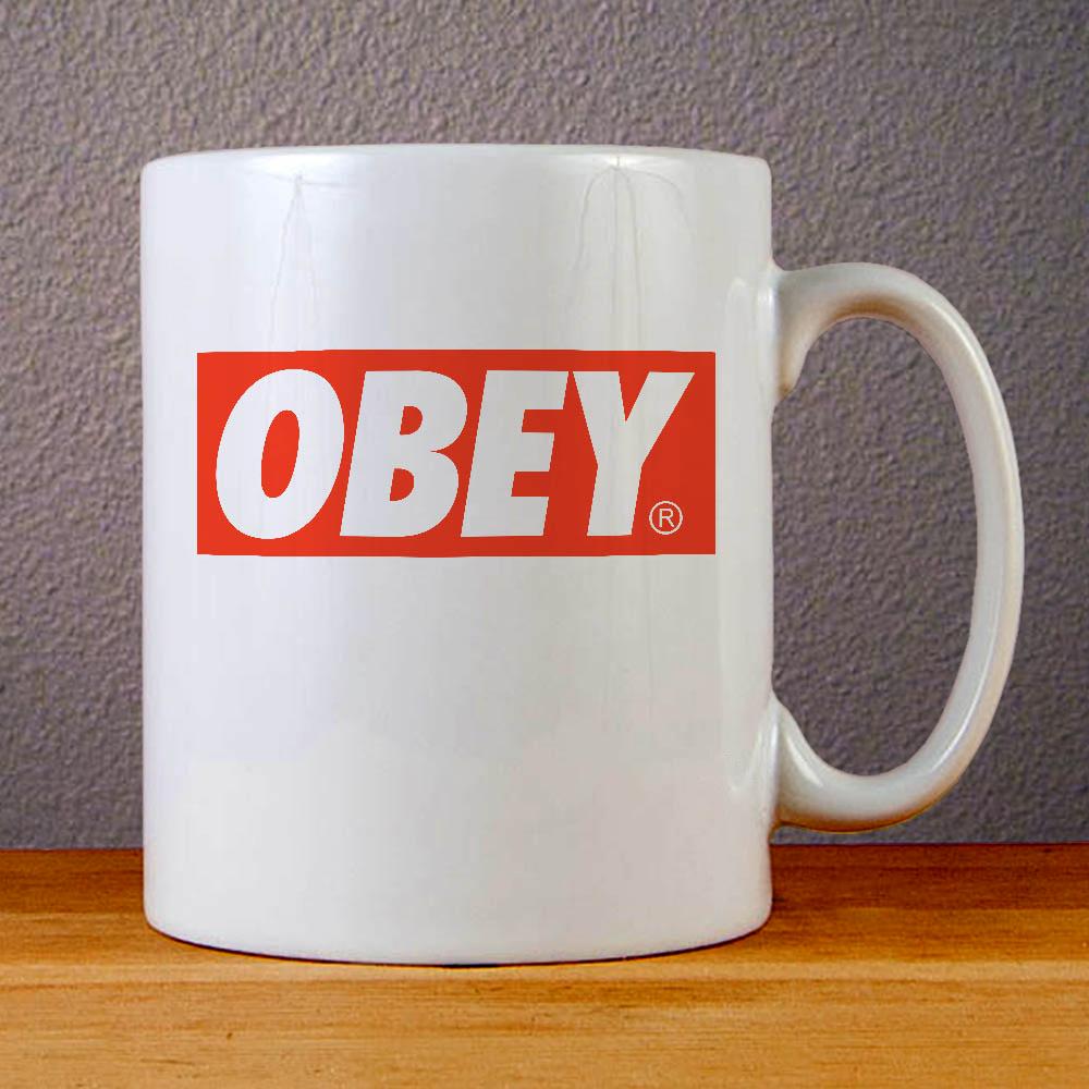 Obey Logo Ceramic Coffee Mugs