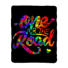 One for The Road logo floral Blanket