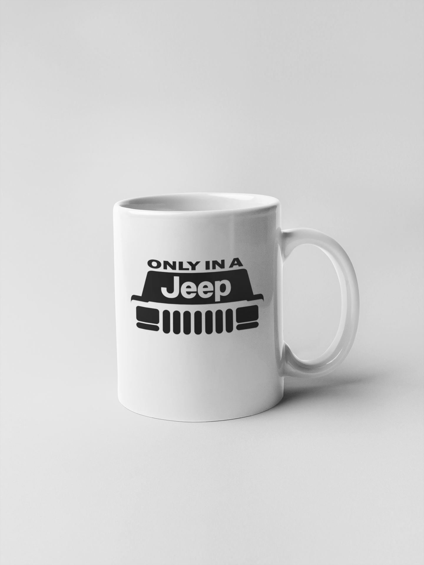 Only in A Jeep Ceramic Coffee Mugs