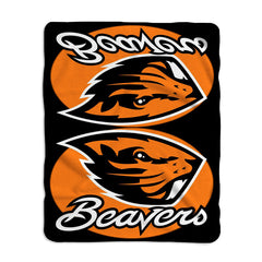 Oregon State Beavers baseball Logo Blanket