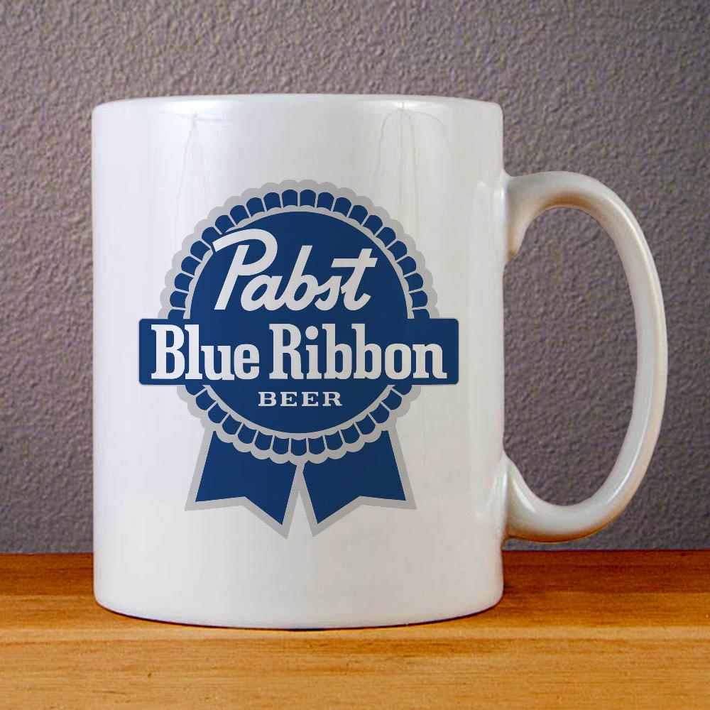 Pabst Blue Ribbon Beer Ceramic Coffee Mugs