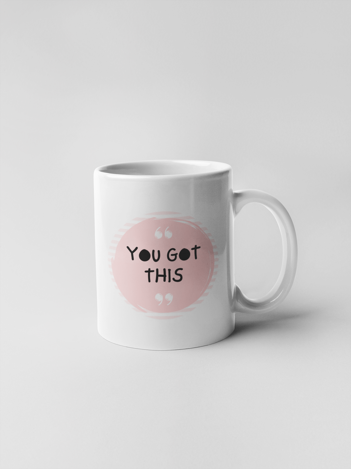 Pink Modern Simple Quote Ceramic Coffee Mugs