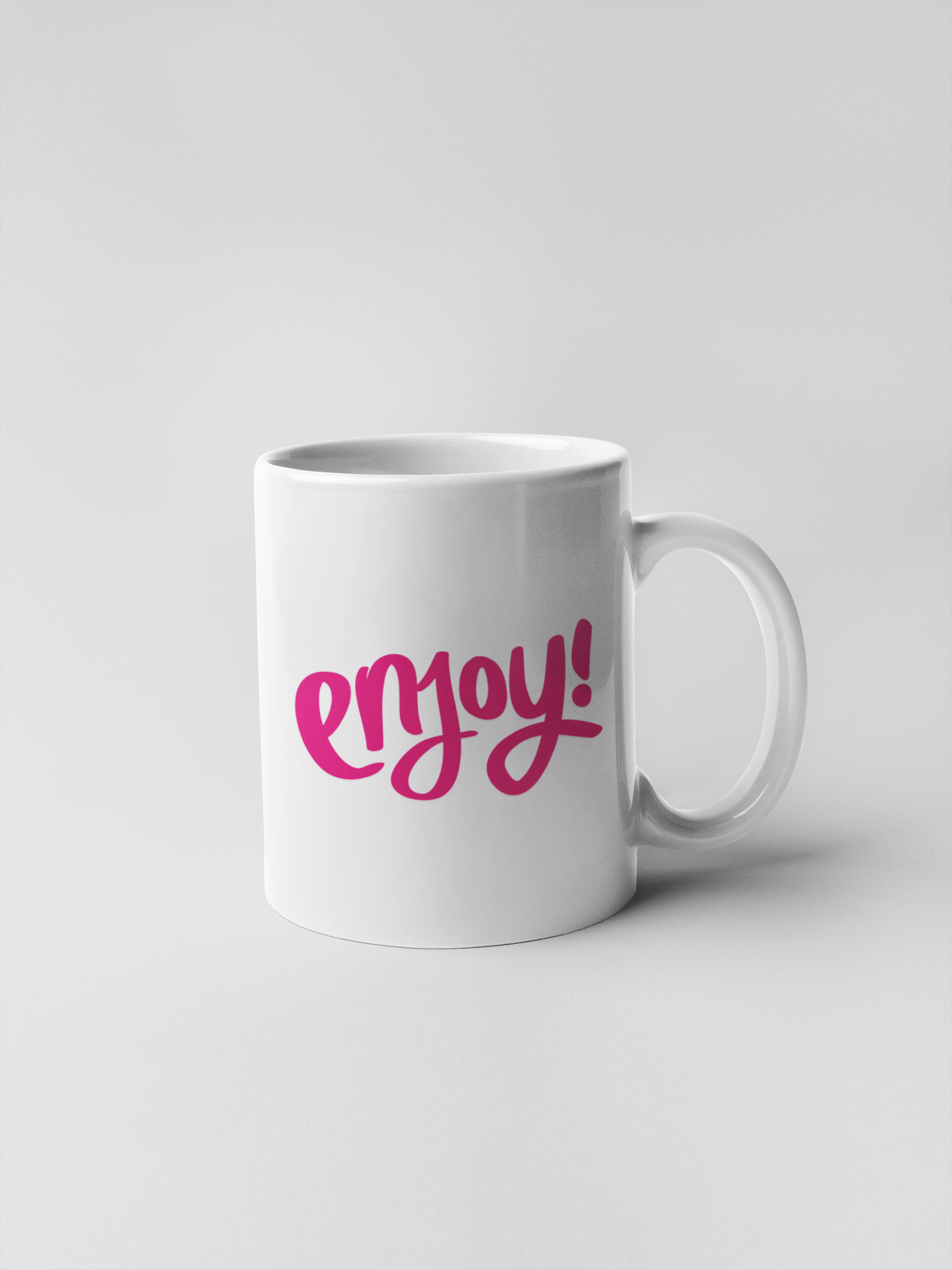 Typographic Quote Motivational Enjoy Ceramic Coffee Mugs