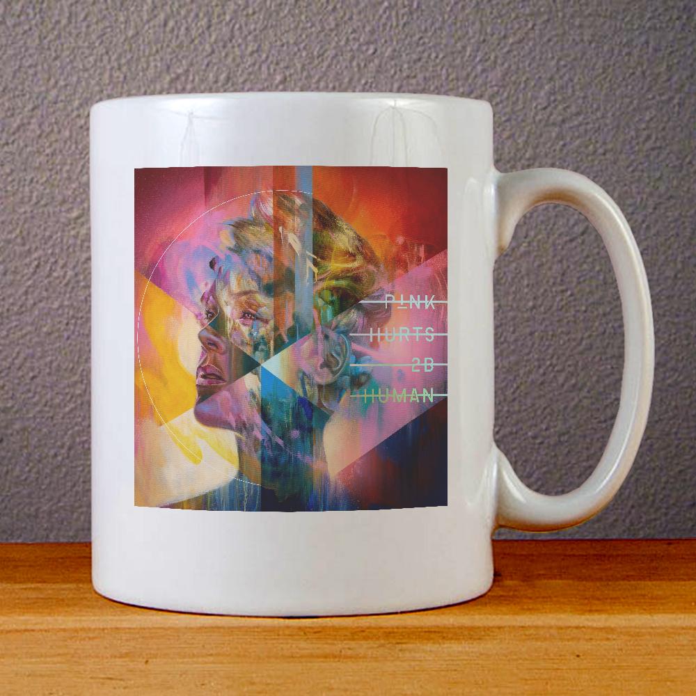 Pink Hurts 2B Human Album Ceramic Coffee Mugs