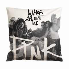 Pink What About Us Cushion Case / Pillow Case