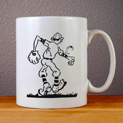 Pitcher Throwing Baseball Ceramic Coffee Mugs