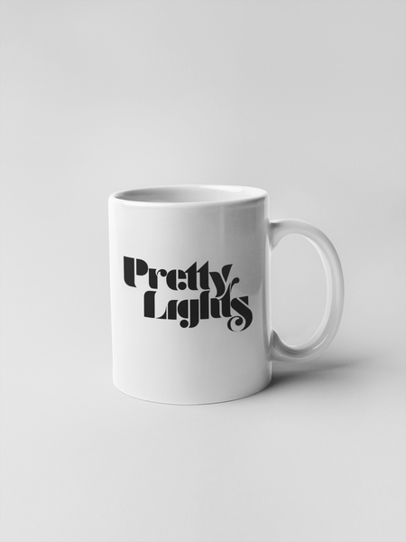 Pretty Lights Logo Ceramic Coffee Mugs