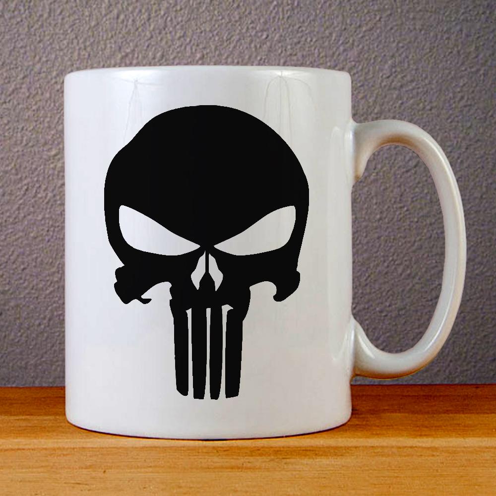 Punisher Skull Ceramic Coffee Mugs