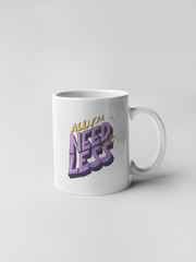 Purple Yellow Bold Recycle Quote Ceramic Coffee Mugs