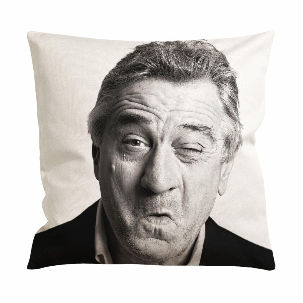 Robert De Niro Funny Face Cushion Case / Pillow Case