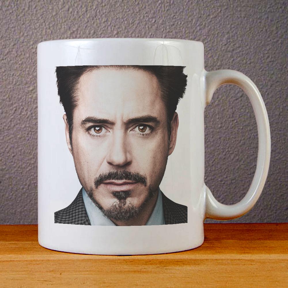 Robert Downey Jr Face Ceramic Coffee Mugs