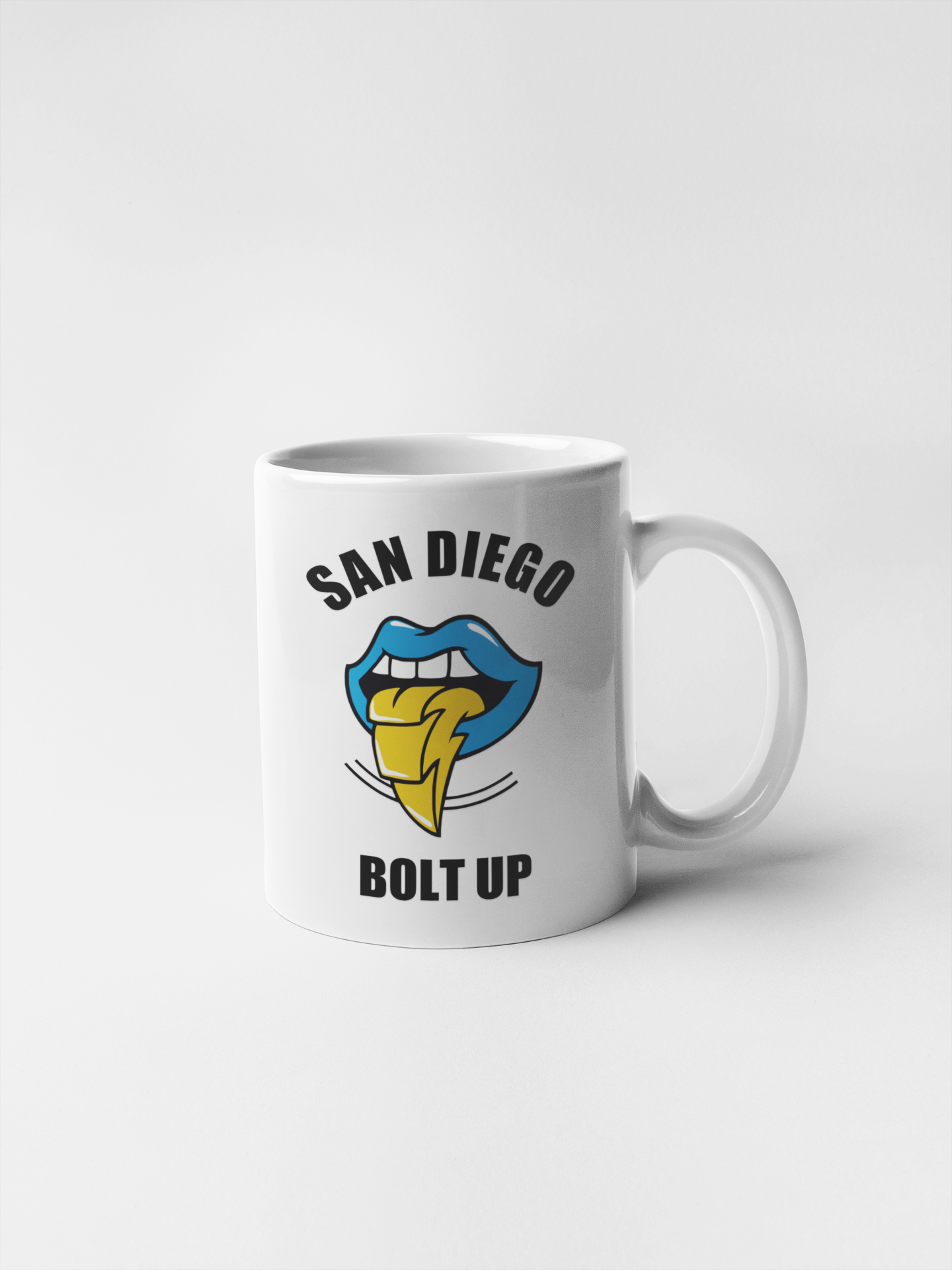 San Diego Chargers Bolt Up Ceramic Coffee Mugs