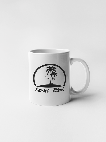 Sunsets Boulevard Logo Ceramic Coffee Mugs