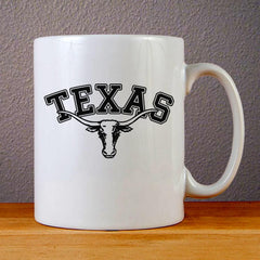 Texas Longhorn Logo Ceramic Coffee Mugs