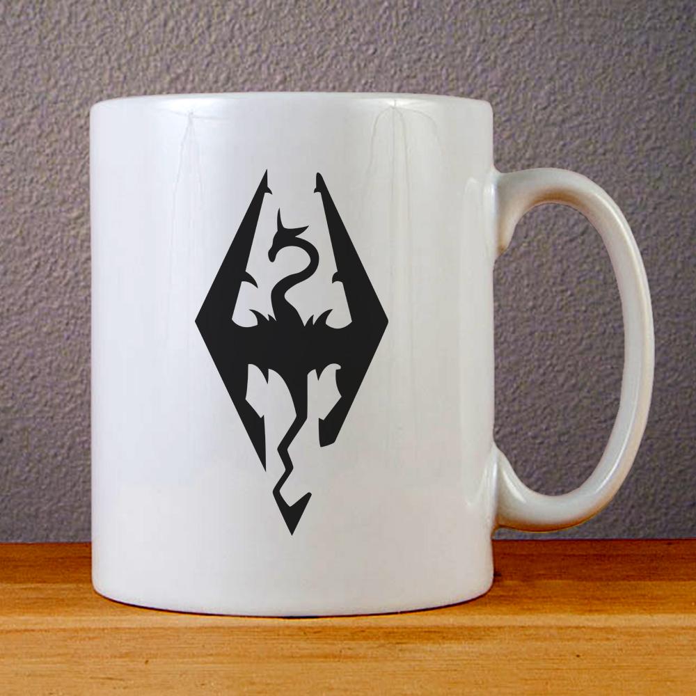 The Elder Scrolls V Skyrim Logo Ceramic Coffee Mugs