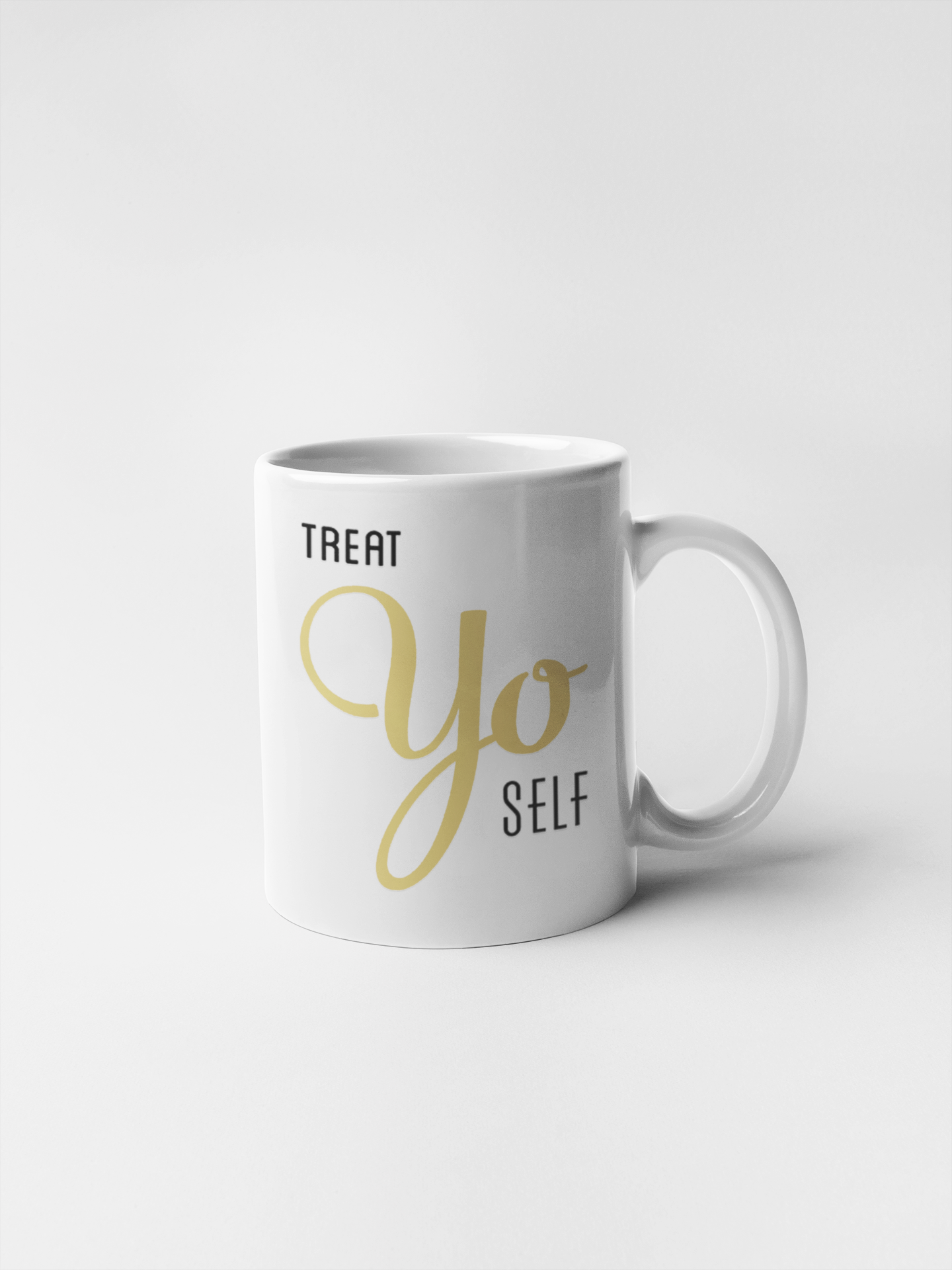 Treat Yo Self Ceramic Coffee Mugs
