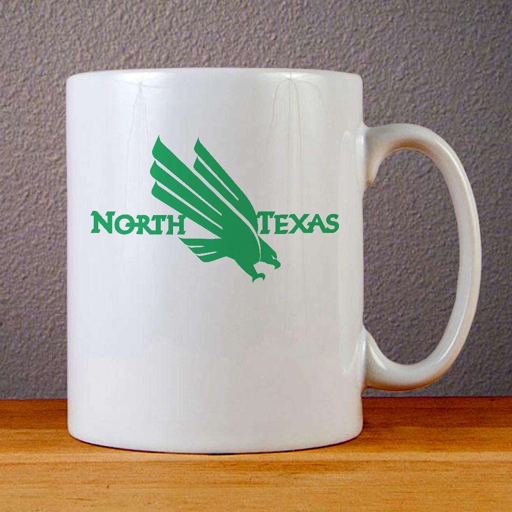 University of North Texas Eagle Logo Ceramic Coffee Mugs