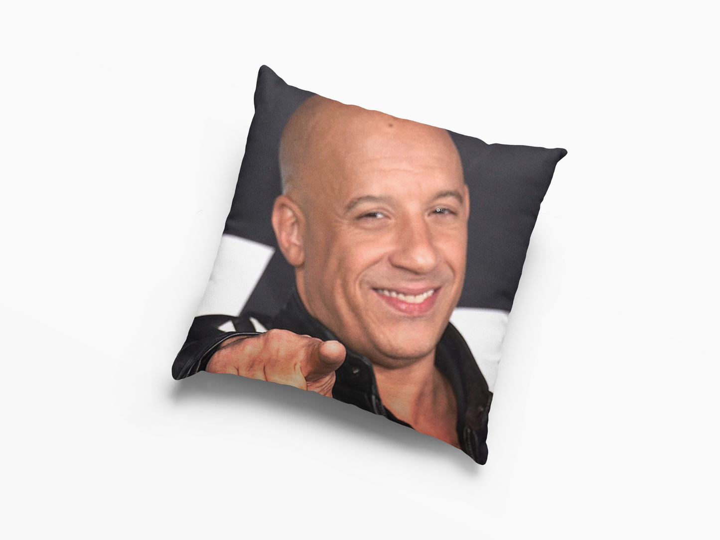 Vin Diesel Smile Face Cushion Case / Pillow Case