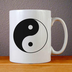 Ying Yang Logo Ceramic Coffee Mugs