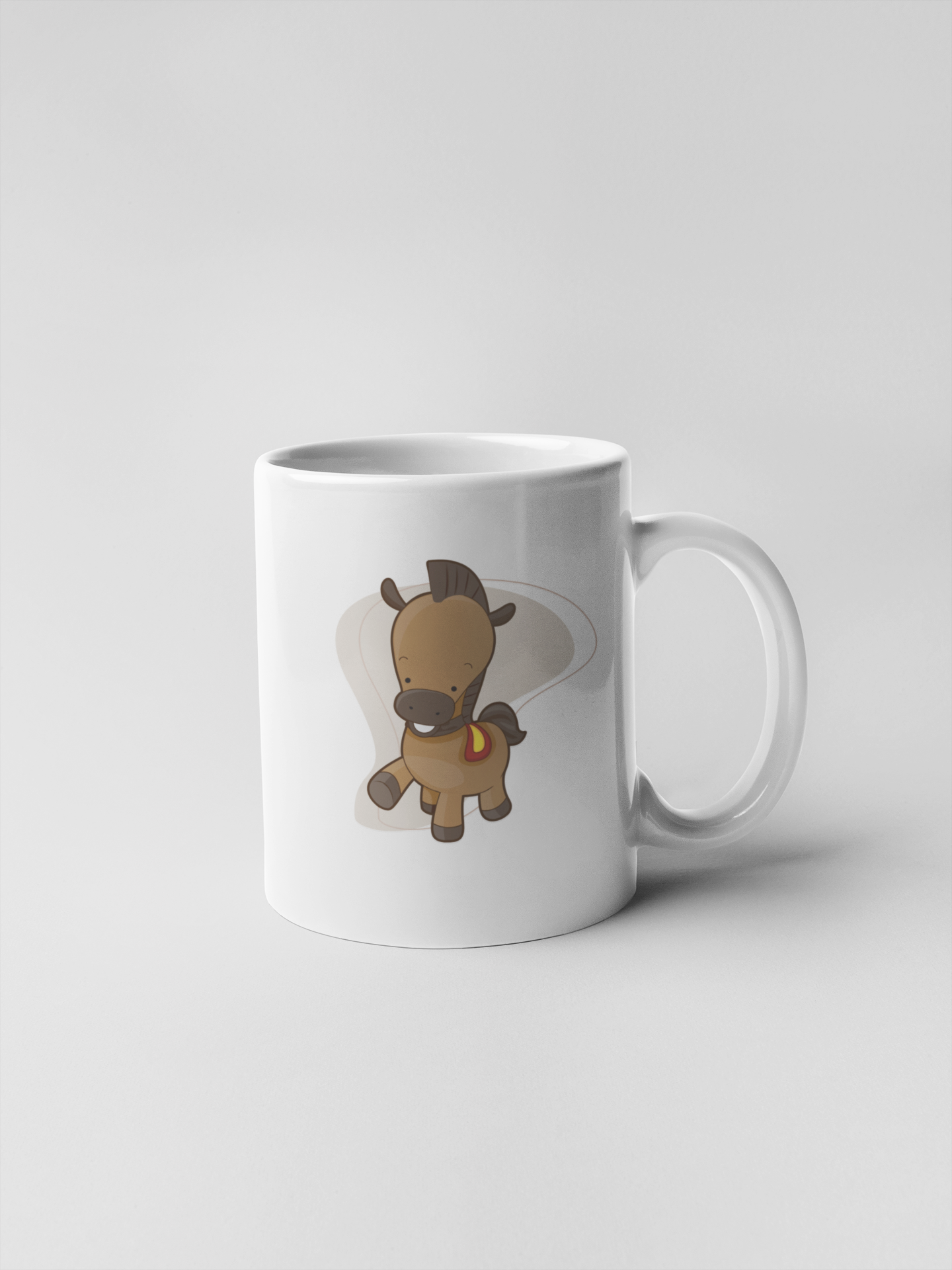 Brown cute Horse animals Ceramic Coffee Mugs