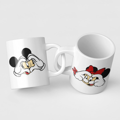 Love Mickey & Minnie Mug Colourfull Couples Mug Set Wedding Mug Couples Gift Set