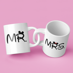 Mr & Mrs Mug Colourfull Couples Mug Set Wedding Mug Couples Gift
