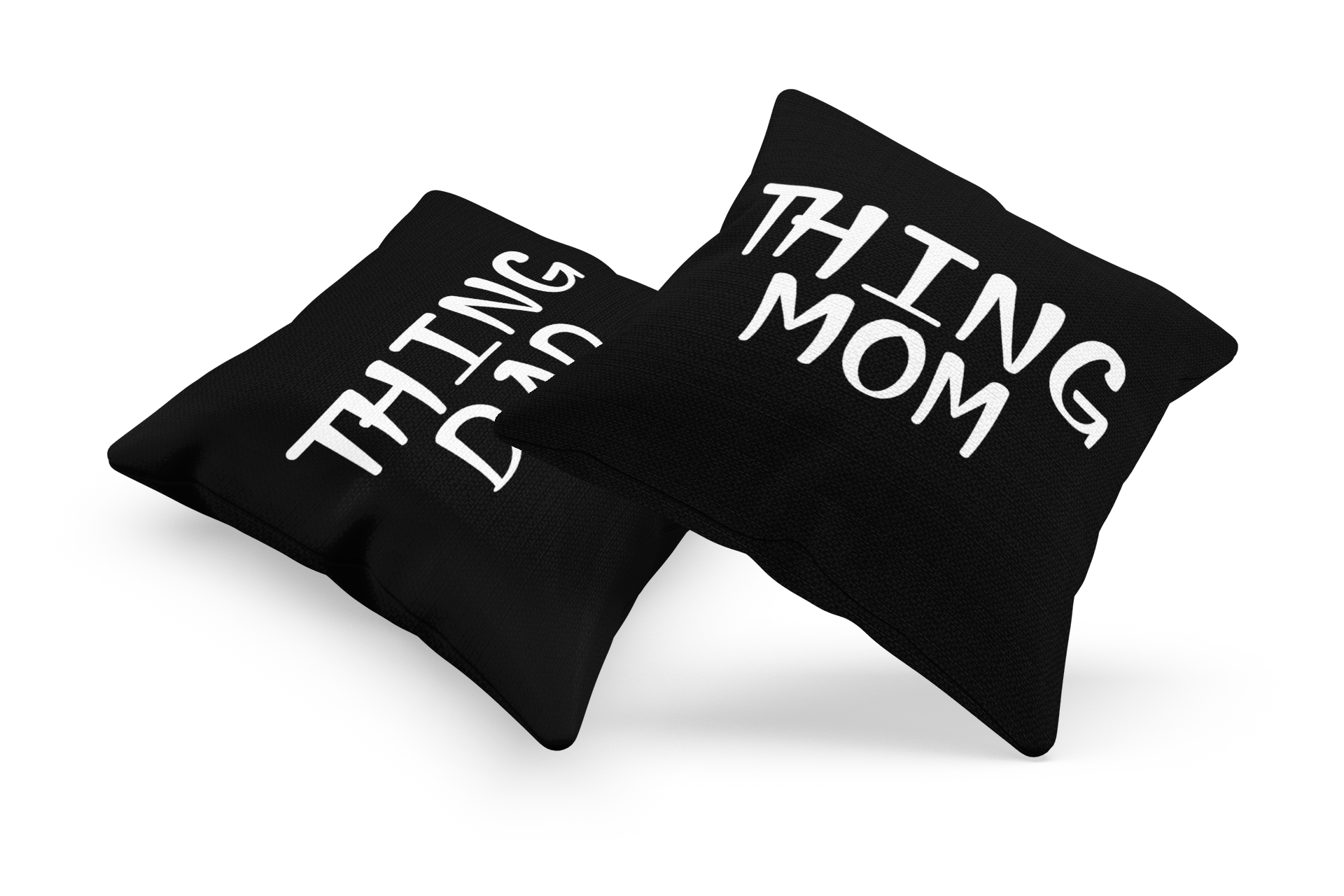 Funny Thing Dad and Thing Mom Couple Cushion Case / Pillow Cases
