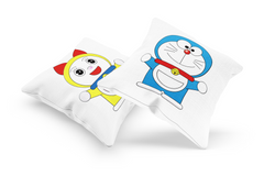 Funny Doraemon And Doremi Couple Cushion Case / Pillow Cases
