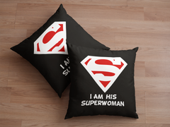 Cute I am Superman & Superwoman Couple Cushion Case / Pillow Cases